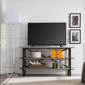 Camden&Wells - Holloway TV Stand for TVs Up to 65" - Gray Oak