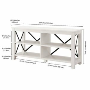 Camden&Wells - Sawyer TV Stand for TVs up to 55" - White