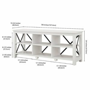 Camden&Wells - Sawyer TV Stand for TVs up to 65" - White