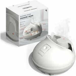 Sharper Image - Shiatsu Foot Sauna with Heat and Steam - White