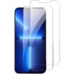 SaharaCase - ZeroDamage Ultra Strong Tempered Glass Screen Protector for Apple iPhone 13 and iPhone 14 (2-Pack) - Clear