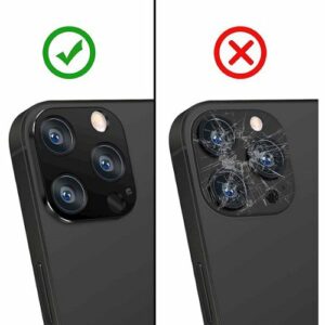 SaharaCase - ZeroDamage HD Flexible Glass Camera Lens Protector for Apple iPhone 13 Pro Max (2-Pack) - Clear