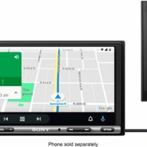 Sony - 6.95" Android Auto and Apple CarPlay Bluetooth Digital Media Receiver - Black