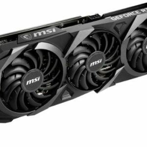 MSI - NVIDIA GeForce RTX 3060 Ti VENTUS3X 8G OC LHR - 8GB GDDR6 - PCI Express 4.0 - Graphic Card - Black