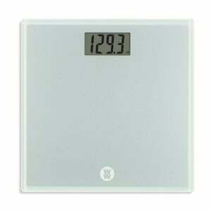 Conair - Weight Watchers Painted Glass Scale w/XL Display - Silver