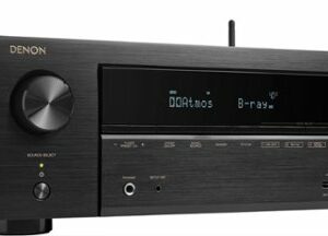 Denon - AVR-X1700H (80W X 7) 7.2-Ch. with HEOS and Dolby Atmos 8K Ultra HD HDR Compatible AV Home Theater Receiver with Alexa - Black