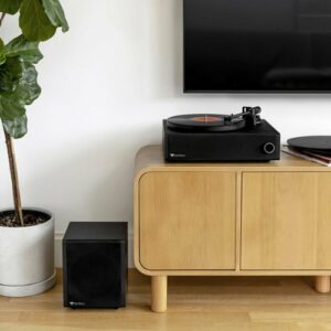 Victrola - Premiere V1 Turntable Music System - Espresso