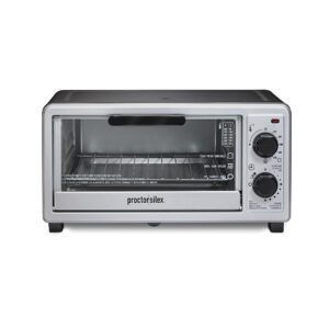 Proctor Silex - 4 Slice Toaster Oven with Broiler - BLACK