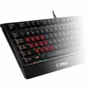 MSI - VIGOR GK20 Ergonomic Wired Gaming Membrane Keyboard - Black