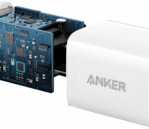 Anker - Powerport III Nano Pro Duo 40W Fast Wall Charger (2x 20W USB-C) for iPhone 15 and Samsung - White