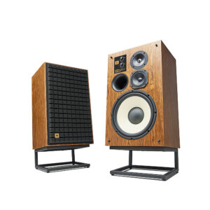 JBL - L100 Classic 75 – 12-inch, 3-way Bookshelf Loudspeaker – Anniversary Edition - Real Teak Wood Veneer with Black Grilles