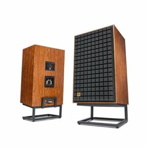 JBL - L100 Classic 75 – 12-inch, 3-way Bookshelf Loudspeaker – Anniversary Edition - Real Teak Wood Veneer with Black Grilles