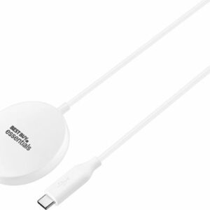 Best Buy essentials™ - Magnetic 7.5W Wireless Charger for iPhone 12, 13, 14, and 15 MagSafe Compatible Devices - White