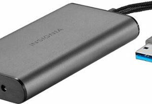 Insignia™ - USB to VGA Adapter - Black