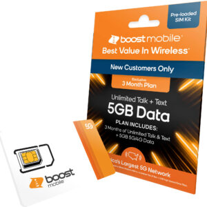 Boost Mobile - 3 Months 5GB Plan SIM Card Kit