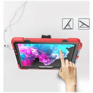 SaharaCase - PROTECTION Hand Strap Series Case for Microsoft Surface Go 4 and Surface Go 3 - Red