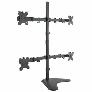 Mount-It! - Quad Monitor Desk Stand - Black