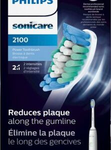 Philips Sonicare - 2100 Power Toothbrush, Rechargeable Electric Toothbrush - White Mint