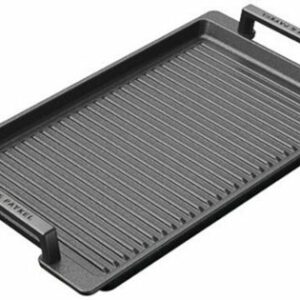 Fisher & Paykel - Non-Stick Ridged Griddle Plate & Hybrid Roast Dish - Black