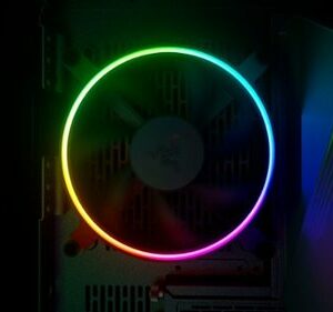 Razer - Kunai Chroma RGB 140MM LED PWM Performance Fan - 1 Fan - Black