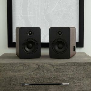 Victrola - Premiere M1 Bookshelf Monitors - Espresso