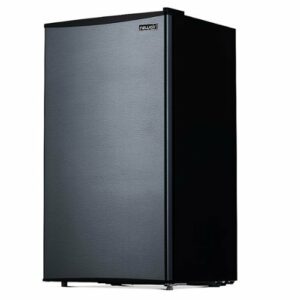 NewAir - 3.3 Cu. Ft. Compact Mini Refrigerator with Freezer, Can Dispenser, Crisper Drawer and Energy Star Certified - Gray