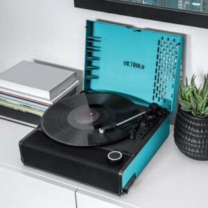 Victrola - Revolution GO Portable Rechargeable Record Player - Blue