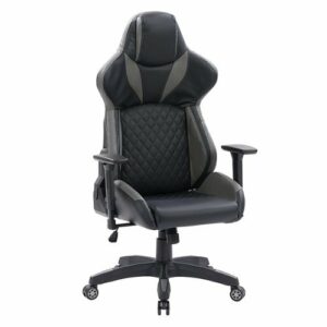 CorLiving - Nightshade Gaming Chair - Black and Grey