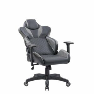 CorLiving - Nightshade Gaming Chair - Black and Grey