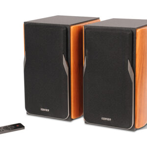 Edifier - R1380DB Active Bookshelf Speakers, Computer Speakers - Bluetooth and Optical Input - 2.0 Studio Monitor Speaker - Brown