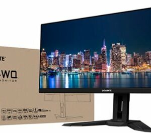 GIGABYTE - M34WQ 34" LED WQHD FreeSync Premium IPS Gaming Monitor with HDR (HDMI, DisplayPort, USB) - Black