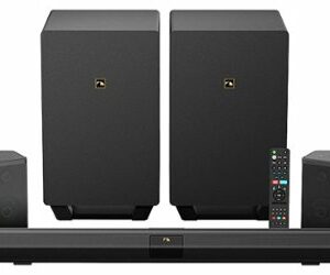 Nakamichi - Shockwafe 9.2.4Ch 1300W Soundbar System with Dual 10” Wireless Subwoofers, Dolby Atmos, eARC and SSE MAX - Black