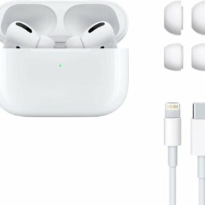 Apple - Geek Squad Certified Refurbished AirPods Pro (1st generation) with Magsafe Charging Case - White