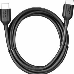 Best Buy essentials™ - 6' 8K Ultra High Speed HDMI® 2.1 Certified Cable - Black