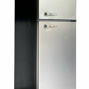 Frigidaire - 7.5 cu ft, 2-Door Apartment Size Refrigerator with Top Freezer, Platinum Series - Stainless Steel