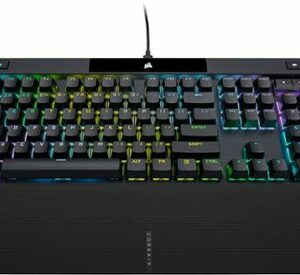 CORSAIR - K70 RGB PRO Full-size Wired Mechanical Cherry MX Speed Linear Switch Gaming Keyboard with PBT Double-Shot Keycaps - Black