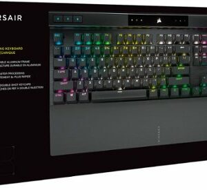 CORSAIR - K70 RGB PRO Full-size Wired Mechanical Cherry MX Speed Linear Switch Gaming Keyboard with PBT Double-Shot Keycaps - Black