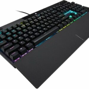 CORSAIR - K70 RGB PRO Full-size Wired Mechanical Cherry MX Speed Linear Switch Gaming Keyboard with PBT Double-Shot Keycaps - Black