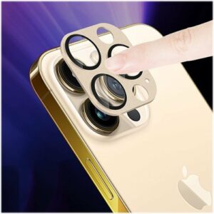 SaharaCase - ZeroDamage Camera Lens Protector for Apple iPhone 13 Pro and iPhone 13 Pro Max (2-Pack) - Gold