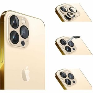 SaharaCase - ZeroDamage Camera Lens Protector for Apple iPhone 13 Pro and iPhone 13 Pro Max (2-Pack) - Gold