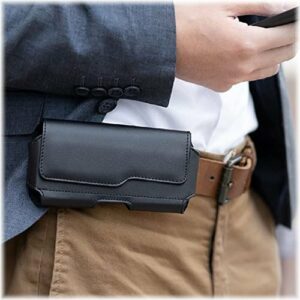 SaharaCase - Holster Case for Apple iPhone 13/13 Pro, iPhone 12/12 Pro, iPhone 14/14 Pro and iPhone 15/15 Pro - Black