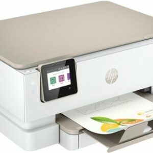 HP - ENVY Inspire 7255e Wireless All-In-One Inkjet Photo Printer with 3 months of Instant Ink included with HP+ - White & Sandstone