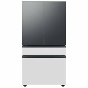 Samsung - Bespoke 4-Door French Door Refrigerator Panel - Top Panel - Matte Black Steel