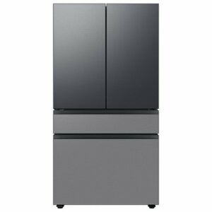 Samsung - Bespoke 4-Door French Door Refrigerator Panel - Top Panel - Matte Black Steel