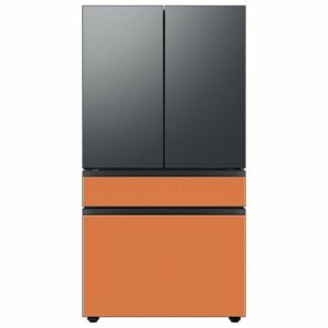 Samsung - Bespoke 4-Door French Door Refrigerator Panel - Top Panel - Matte Black Steel