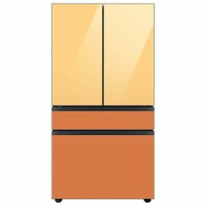 Samsung - Bespoke 4-Door French Door Refrigerator panel - Bottom Panel - Clementine Glass