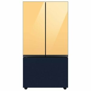 Samsung - Bespoke 3-Door French Door Refrigerator panel - Bottom Panel - Navy Steel