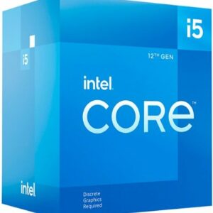 Intel - Core i5-12400F 12th Generation - 6 Core - 12 Thread - 2.5 to 4.4 GHz - LGA1700 - Desktop Processor - Grey/Black/Gold