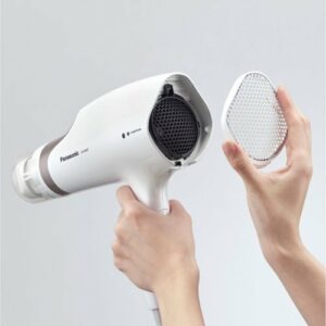 Panasonic - EH-NA67-W Nanoe Hair Dryer with Oscillating QuickDry Nozzle - White