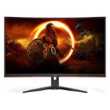 AOC - C32G2E 31.5" VA WLED Curved FreeSync FHD Gaming Monitor (DisplayPort, VGA, HDMI) - Black and Red